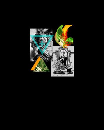 538354-原创欧美拼图雕塑马与人物抽象定位花