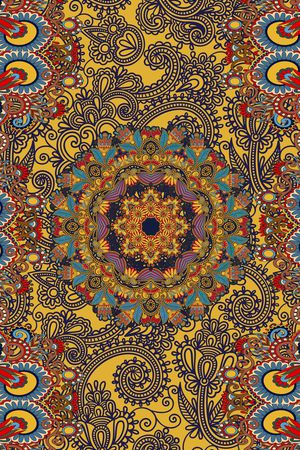 古典纹样印花华亿平台图片