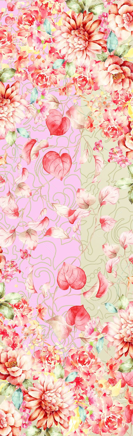 水彩亮丽印花华亿平台图片