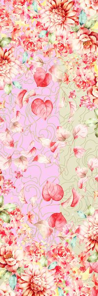 水彩亮丽印花华亿平台图片