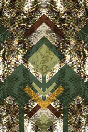 蛇纹 奢华印花华亿平台图片