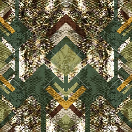 蛇纹 奢华印花华亿平台图片