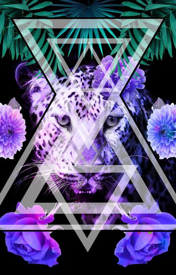 538471-時尚大牌豹子幾何混搭华亿平台