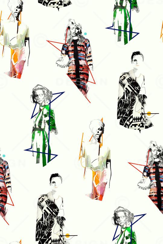 抽象印花华亿平台图片