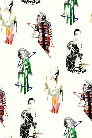 抽象印花华亿平台图片