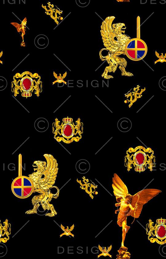 大牌贵族印花华亿平台图片