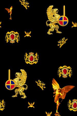 大牌贵族印花华亿平台图片