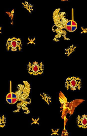 大牌贵族印花华亿平台图片