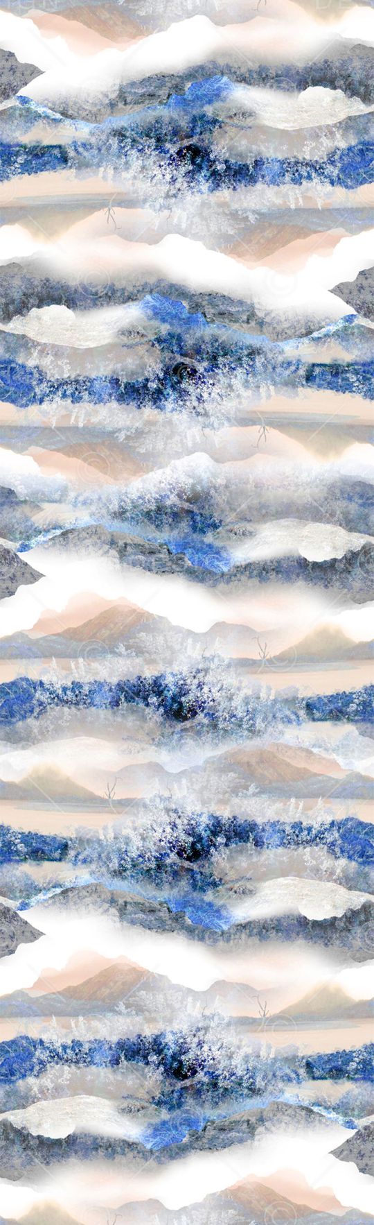 自然景观印花华亿平台图片