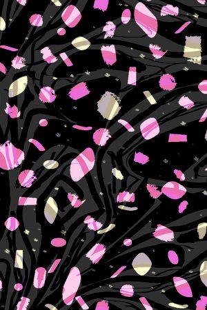 抽象几何印花华亿平台图片