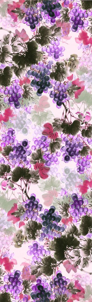 538646-潮流时尚大气原创中国风写意水果印花