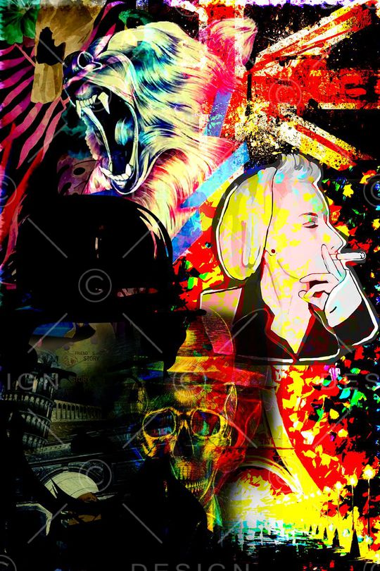 创意服装面料印花华亿平台图片