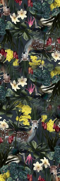 热带丛林印花华亿平台图片