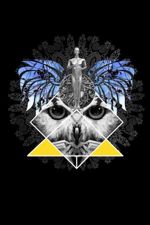 抽象印花华亿平台图片