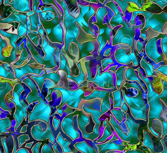 几何拼贴印花华亿平台图片