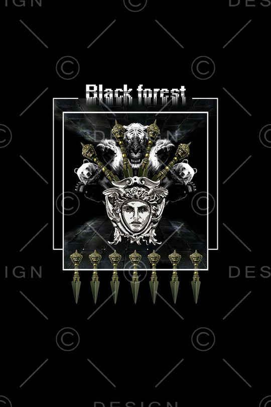 潮流时尚印花华亿平台图片