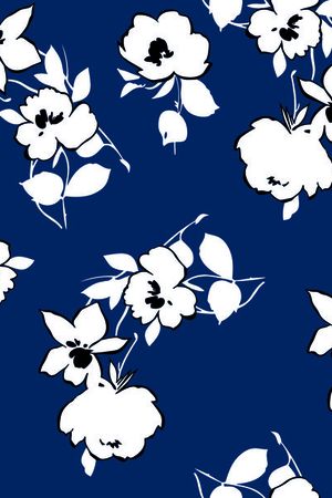 简单花卉印花华亿平台图片