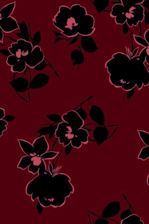 简单花卉印花华亿平台图片