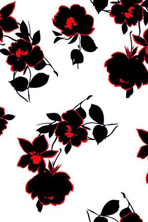 简单花卉印花华亿平台图片