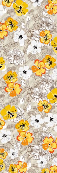 线描花卉印花华亿平台图片