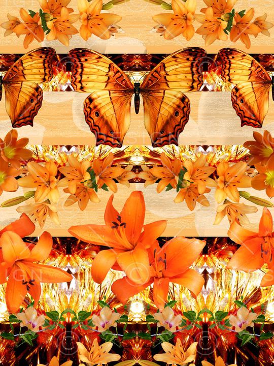 潮流时尚印花华亿平台图片