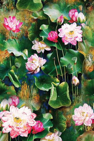 中国风印花华亿平台图片