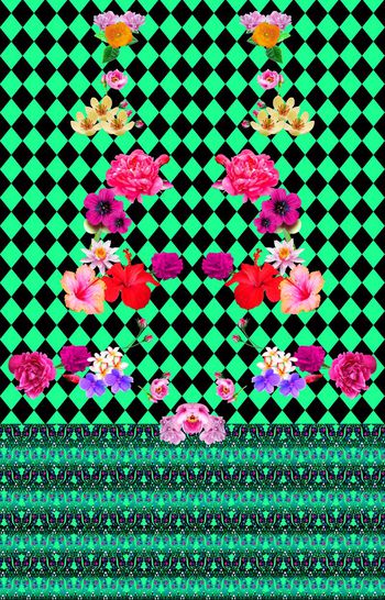 中国风印花华亿平台图片