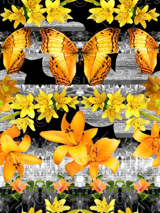 潮流时尚印花华亿平台图片