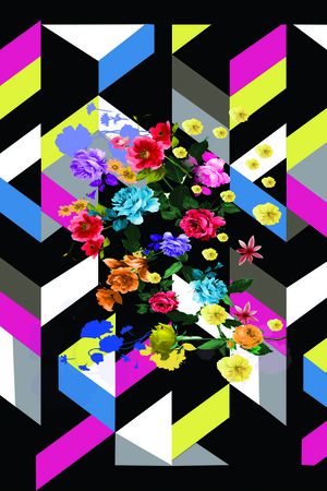 中国风印花华亿平台图片