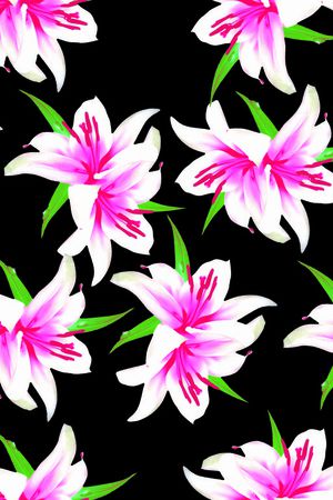 百合花印花华亿平台图片