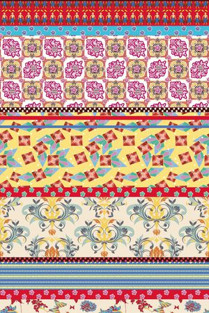 手绘传统花纹印花华亿平台图片