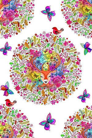 手绘印花华亿平台图片