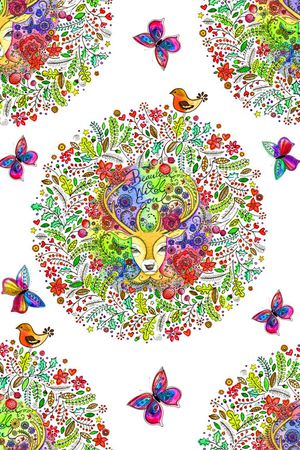 手绘印花华亿平台图片