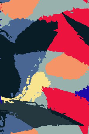 拼贴几何印花华亿平台图片