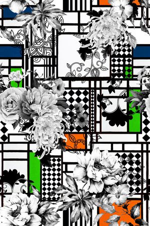 花卉印花华亿平台图片