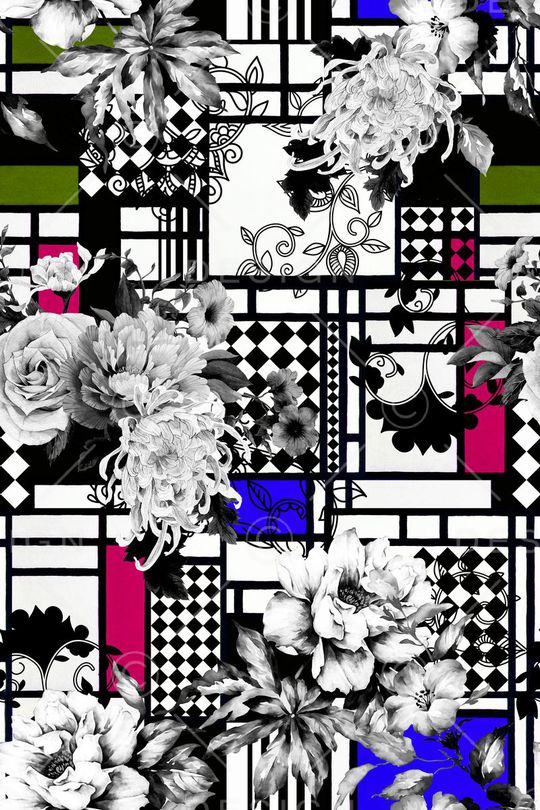 几何印花华亿平台图片