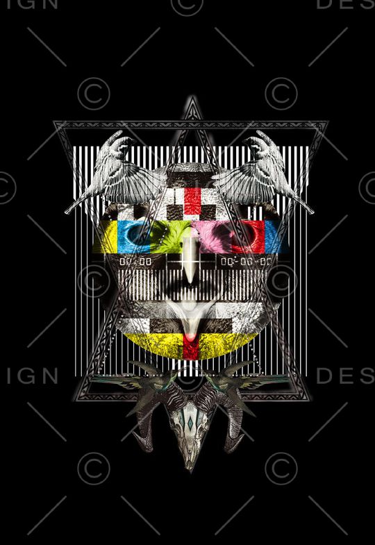 潮流时尚印花华亿平台图片