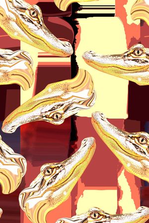 时尚写意印花华亿平台图片