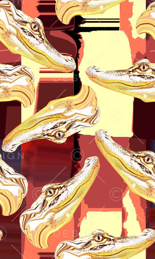 时尚写意印花华亿平台图片