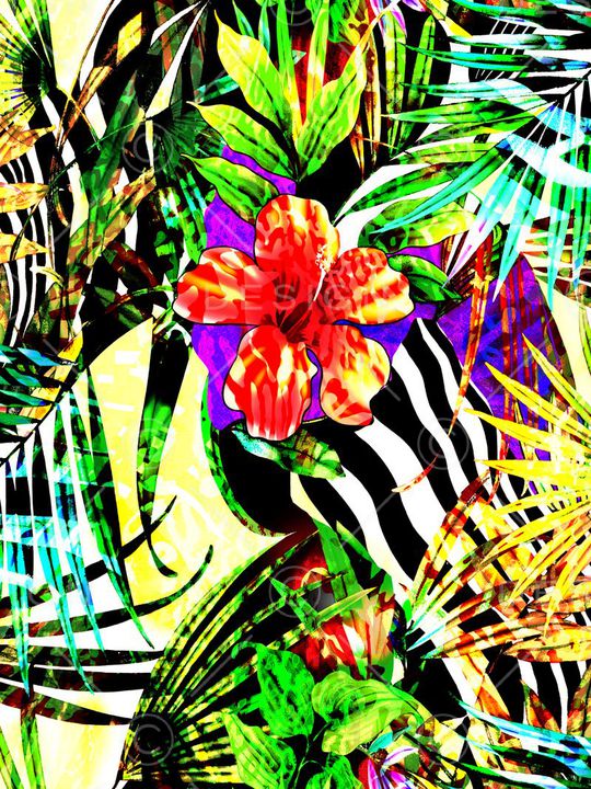 斑马纹印花华亿平台图片