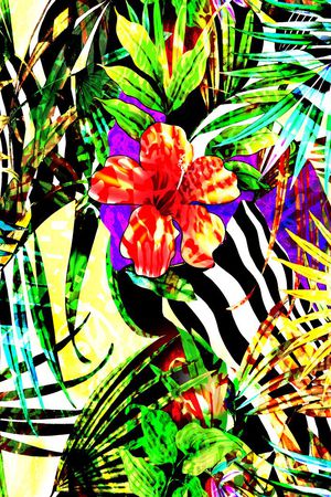 斑马纹印花华亿平台图片