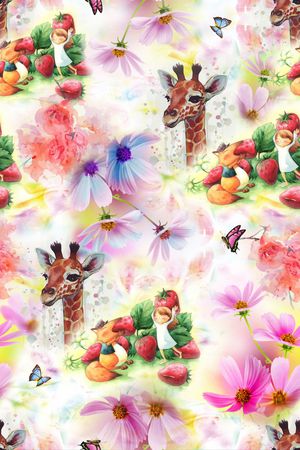 波斯菊印花华亿平台图片