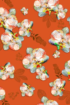 蝴蝶兰印花华亿平台图片