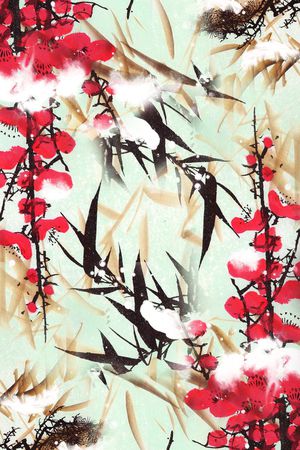 长巾印花华亿平台图片