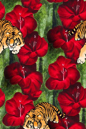 手绘印花华亿平台图片