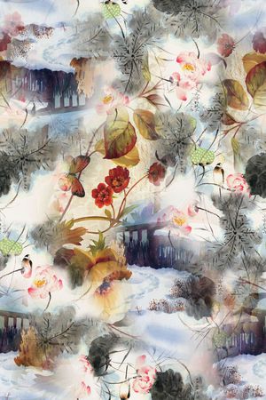 雪景印花华亿平台图片