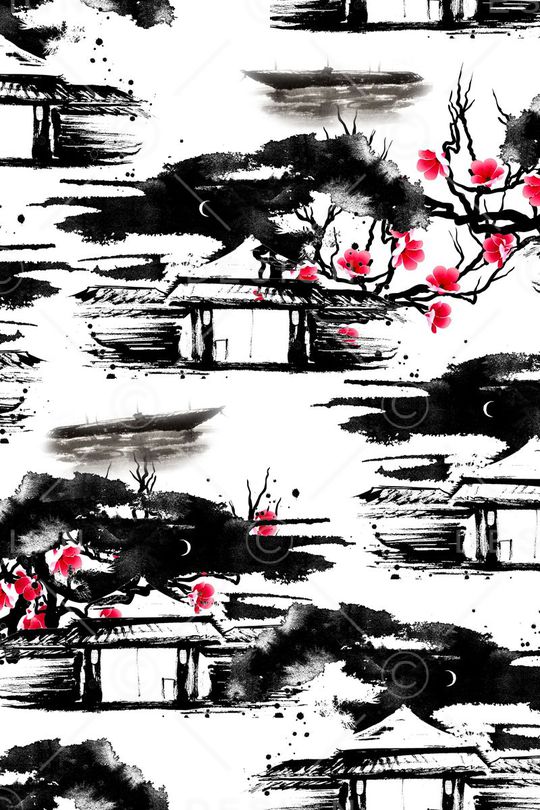 梅花印花华亿平台图片