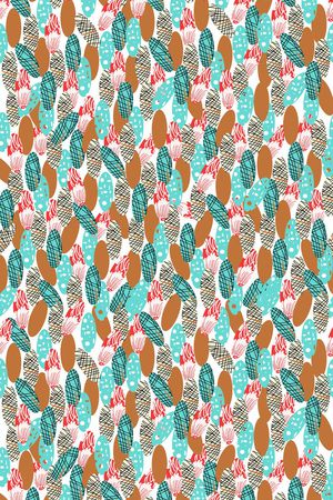 几何 抽象 块面印花华亿平台图片