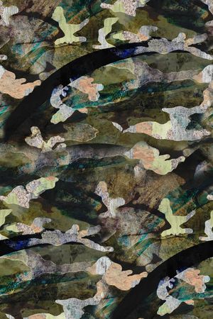 变形迷彩印花华亿平台图片