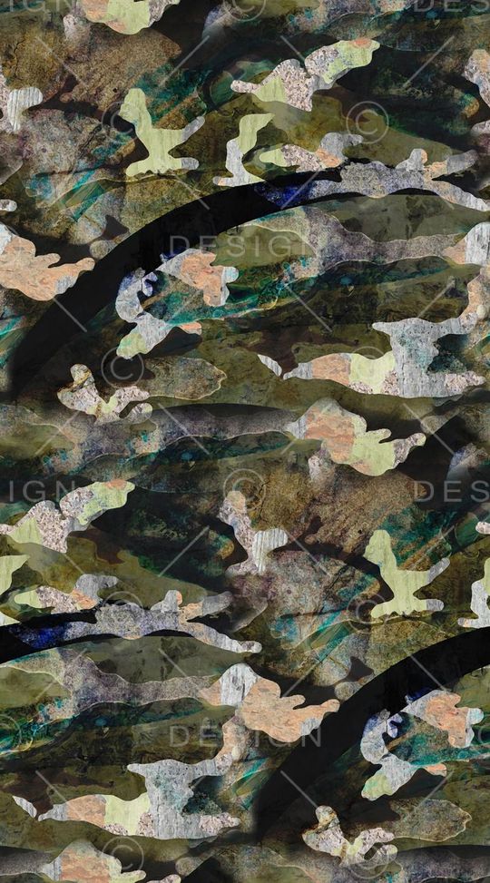 变形迷彩印花华亿平台图片